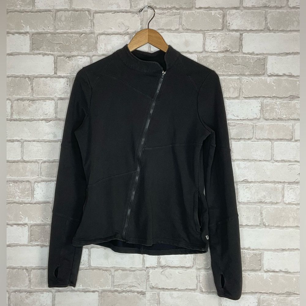 Fabletics Asymmetrical Davis Charcoal Jacket - Picture 2 of 16